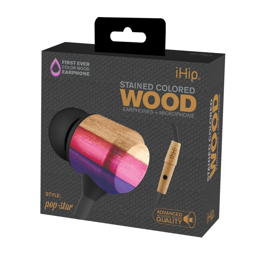 Pop Star Wood Earphone, iHip