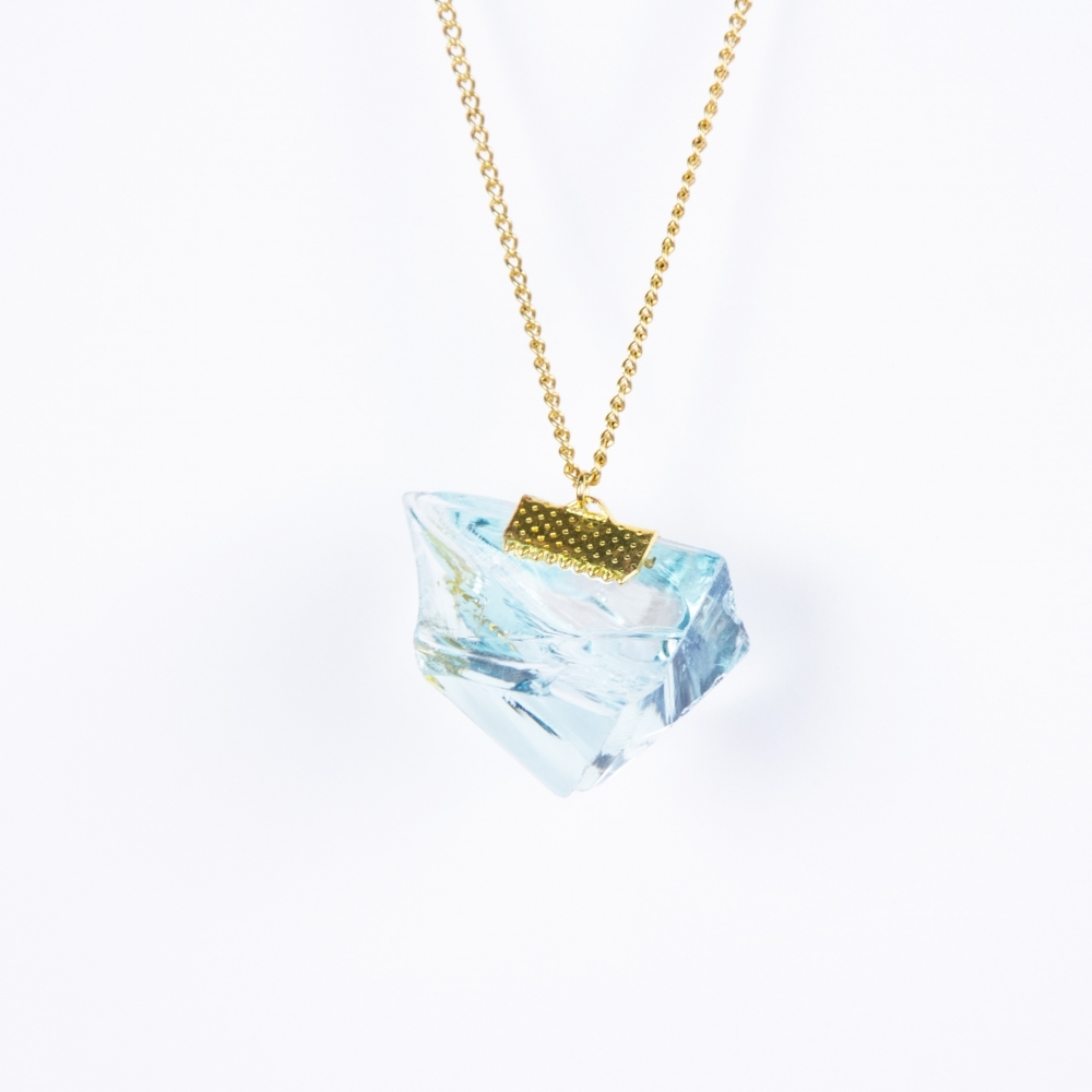 Blue Glass Necklace, Small, Deon Rubi