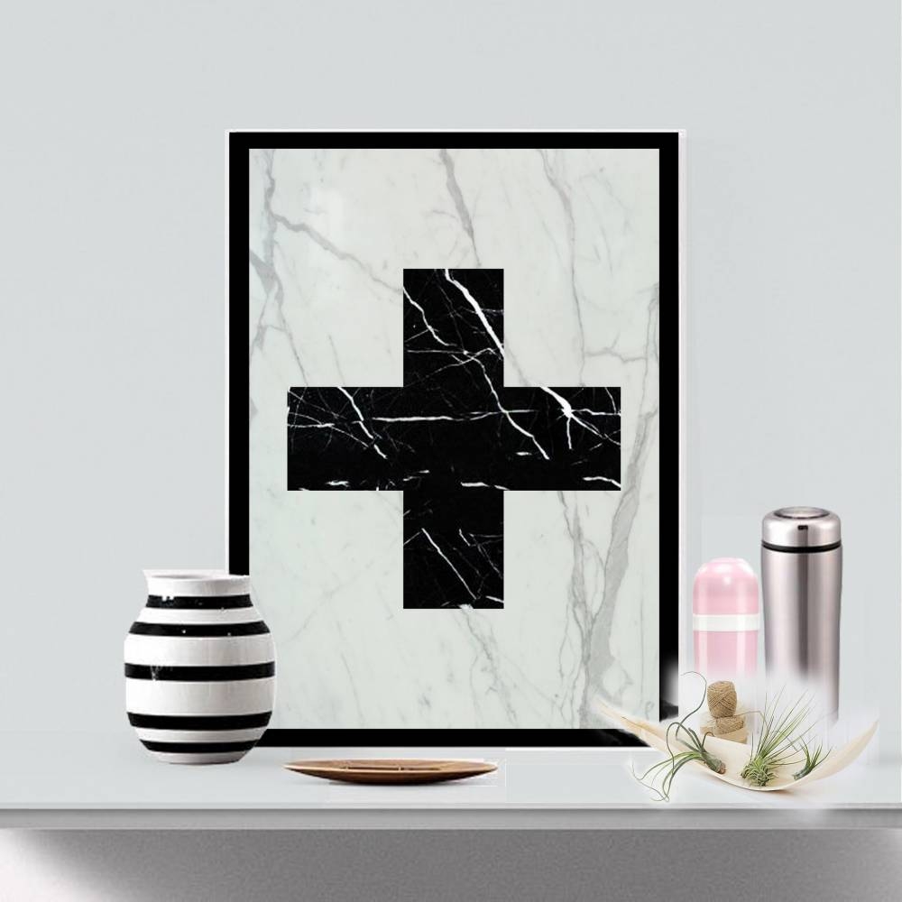 Real Marble Cross Art Piece | Mikol
