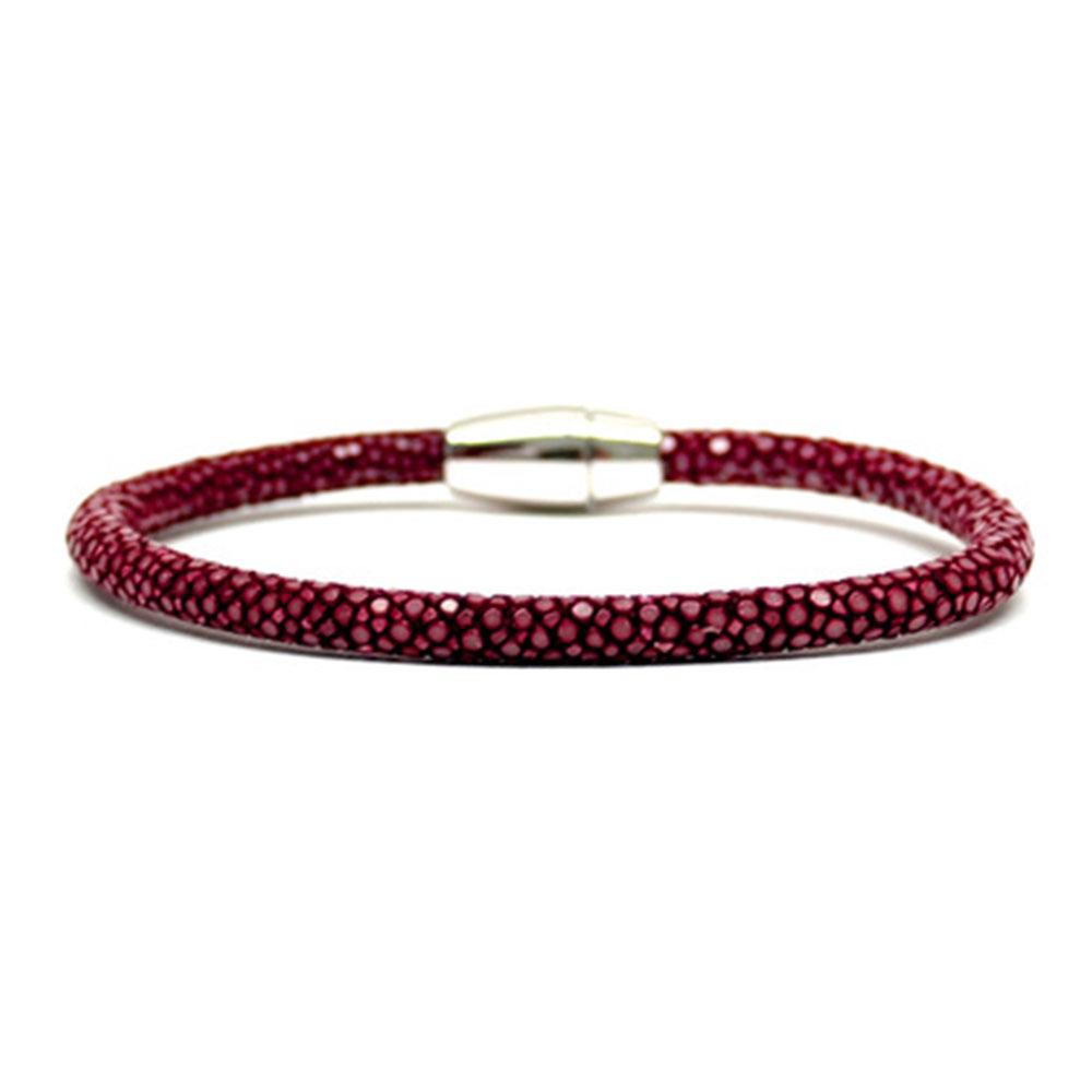 Single Stingray Bracelet | Red Wine | Double Bone