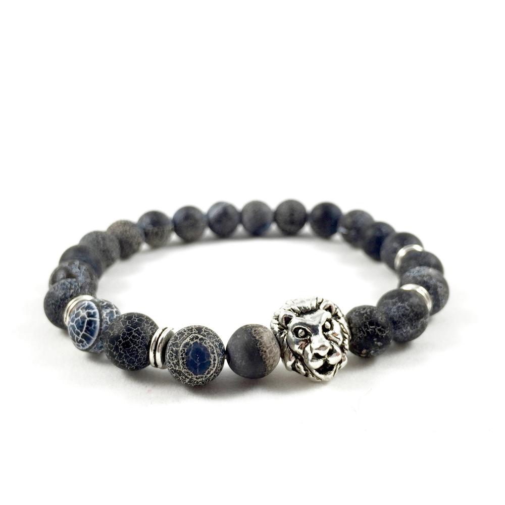 Weathered Marble Lion Bracelet | Executive Society